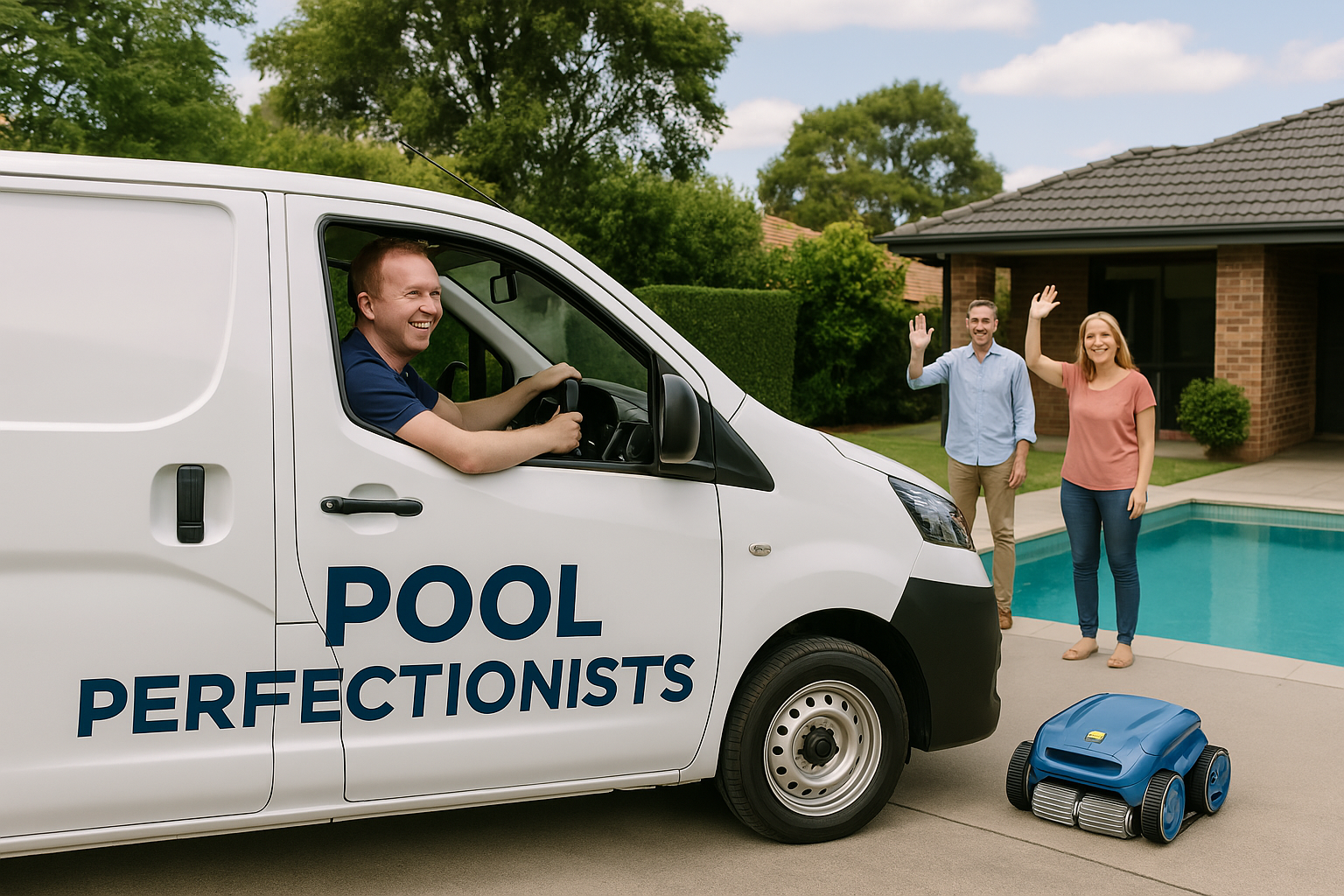 Pool Perfectionists robot hire delivery