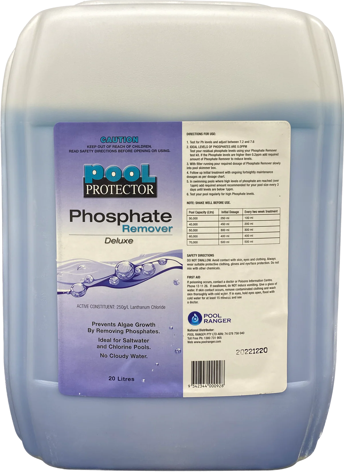 20L Phosphate Remover
