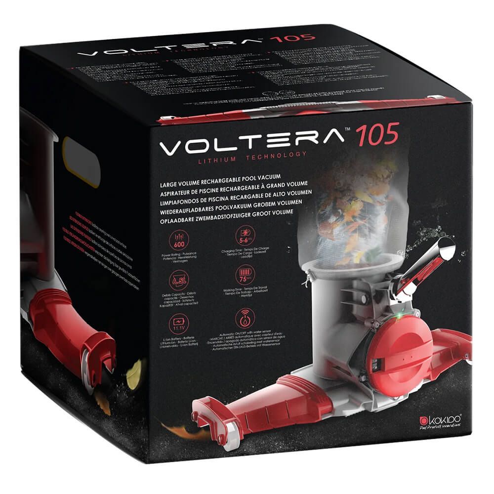 Kokido Voltera 105 Rechargeable Pool Vacuum Blue/Red - Image 6