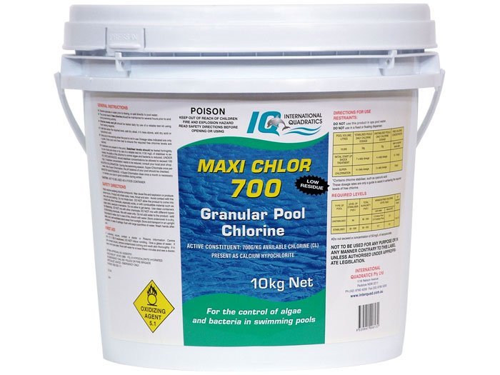 IQ Maxi Chlor 700 Granular Pool Chlorine 10kg