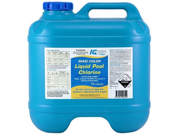 IQ Maxi Chlor Liquid Chlorine 15L