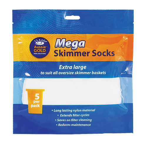Aussie Gold Skimmer Socks Mega XL pack of 5