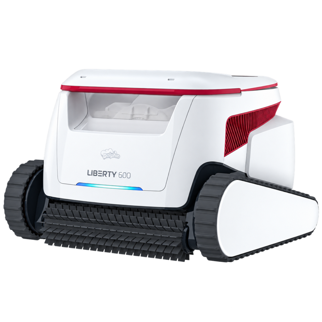Maytronics Dolphin Liberty 600 robotic pool cleaner on transparent background