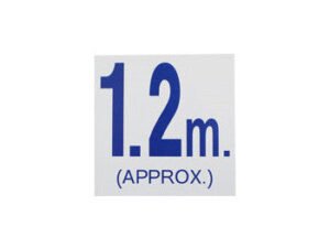 Pool Systems 1.2 metre blue pool depth marker