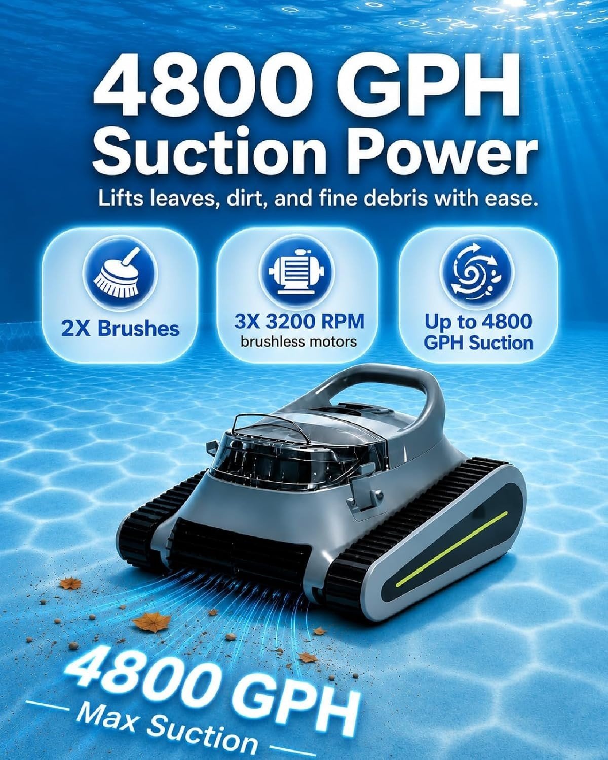 Seauto SAT30 Cordless Robotic Pool Cleaner - Image 7