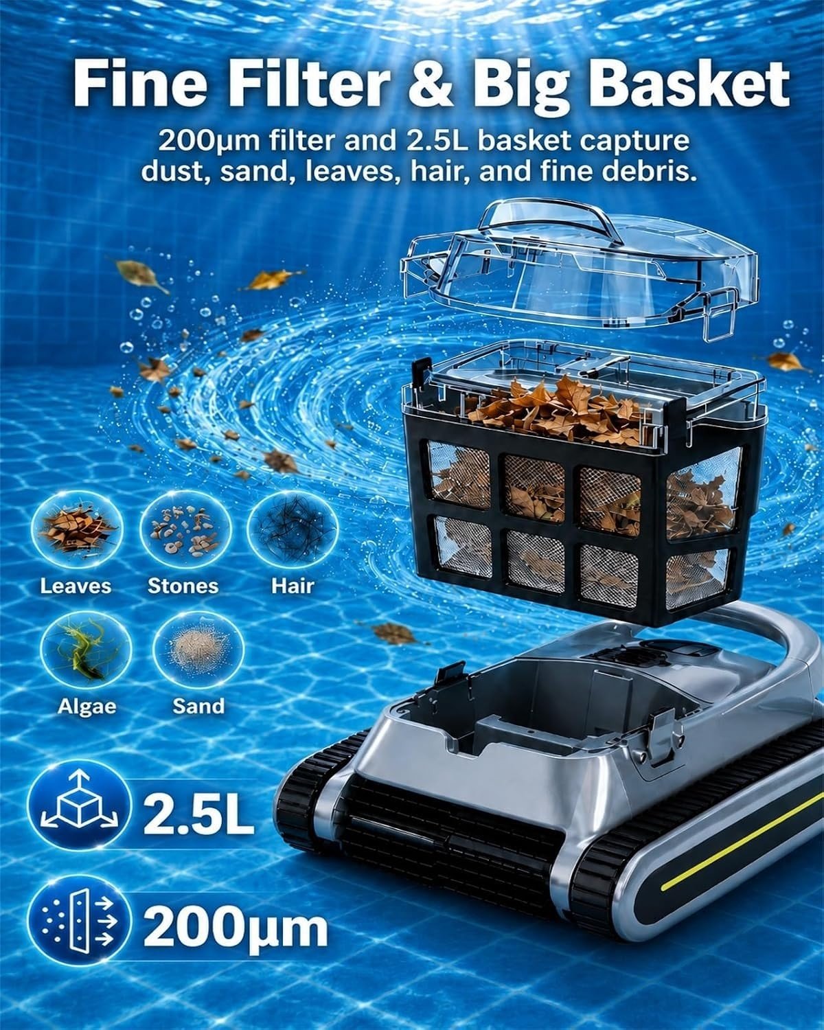 Seauto SAT30 Cordless Robotic Pool Cleaner - Image 8